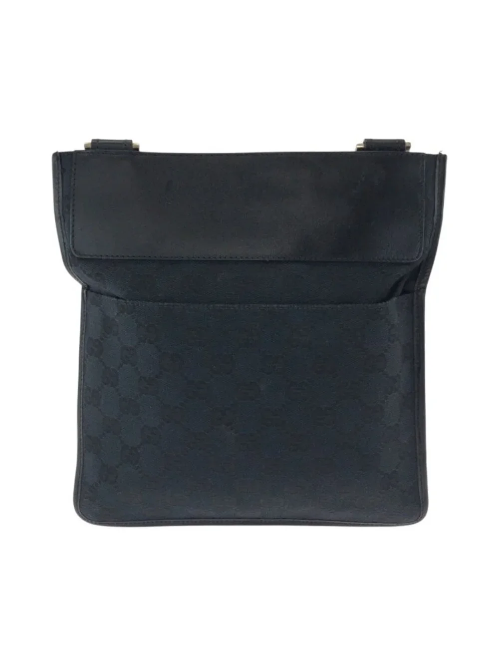 Gucci Black Silver GG Canvas 019 Shoulder Bag Pochette